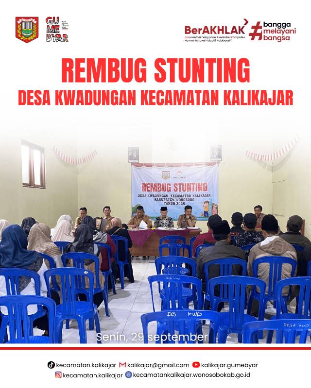 Rembug Stunting Desa Kwadungan, Kecamatan Kalikajar
